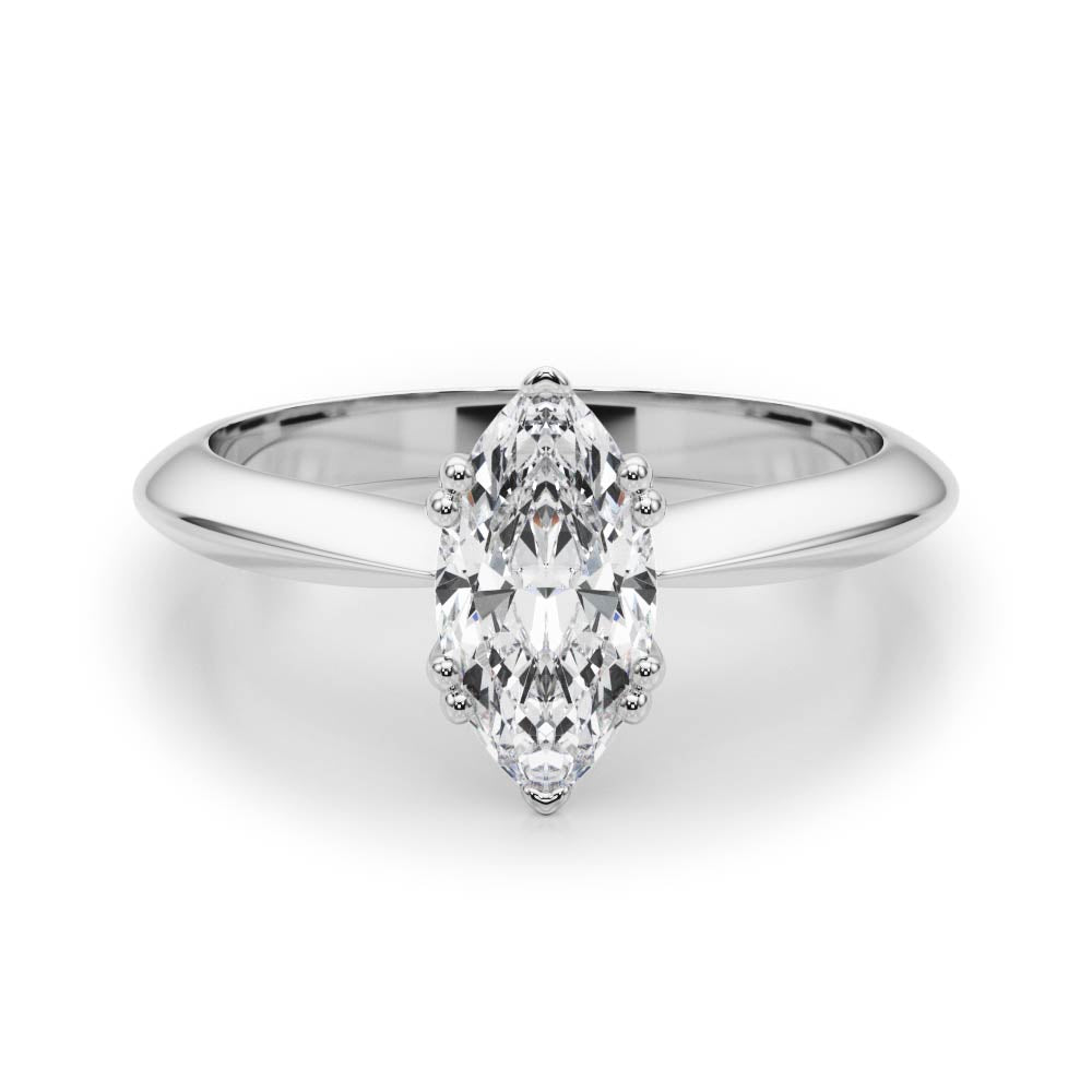 Yarrow Double Prong Marquise Engagement Ring