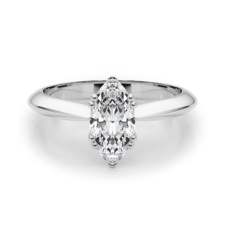 Yarrow Double Prong Marquise Engagement Ring