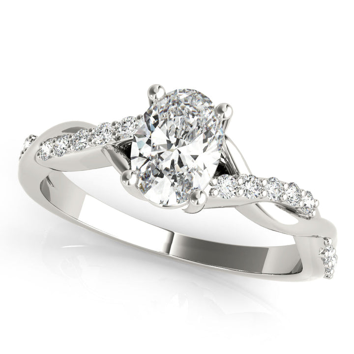 Aurelian Twisted Pave Engagement Ring