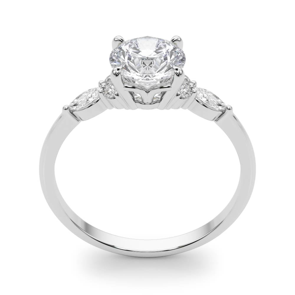 Amulet Three Stone Engagement Ring