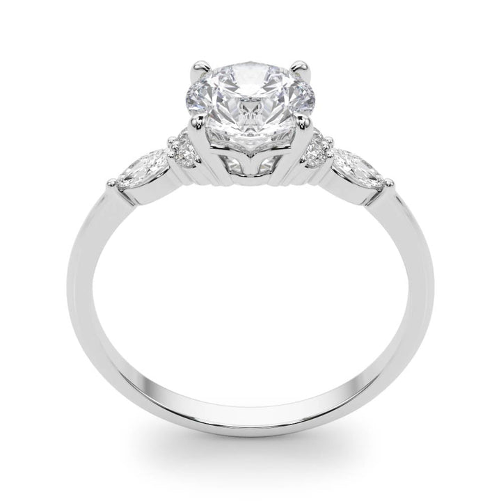 Amulet Three Stone Engagement Ring