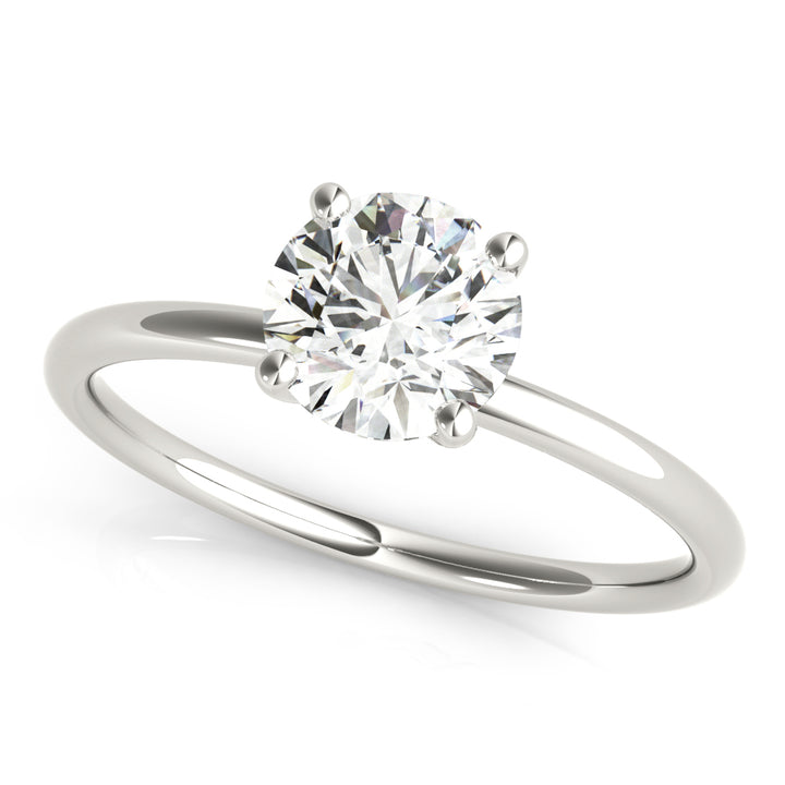 Lavender Basket solitaire Engagement Ring