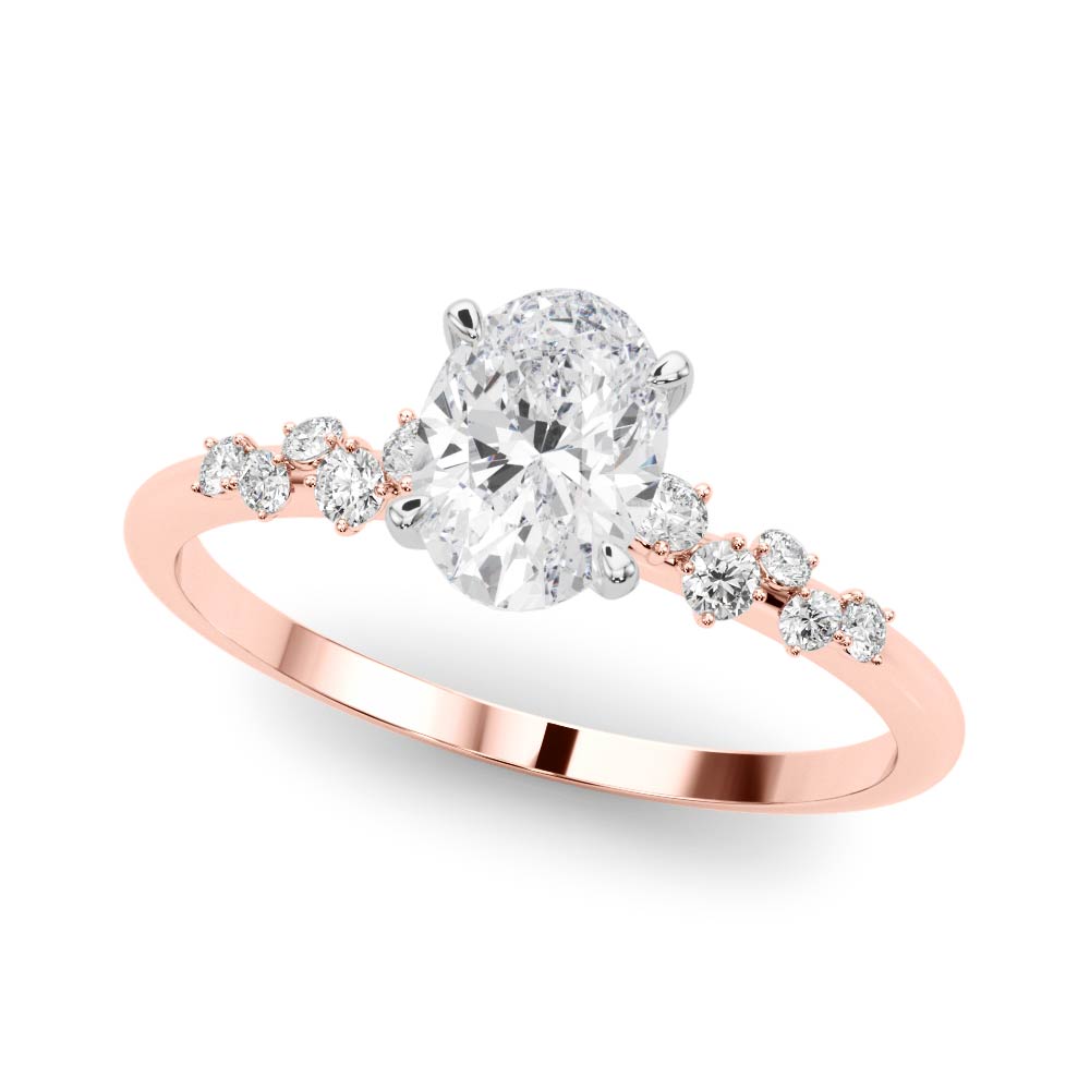Verve Side Stone Engagement Ring