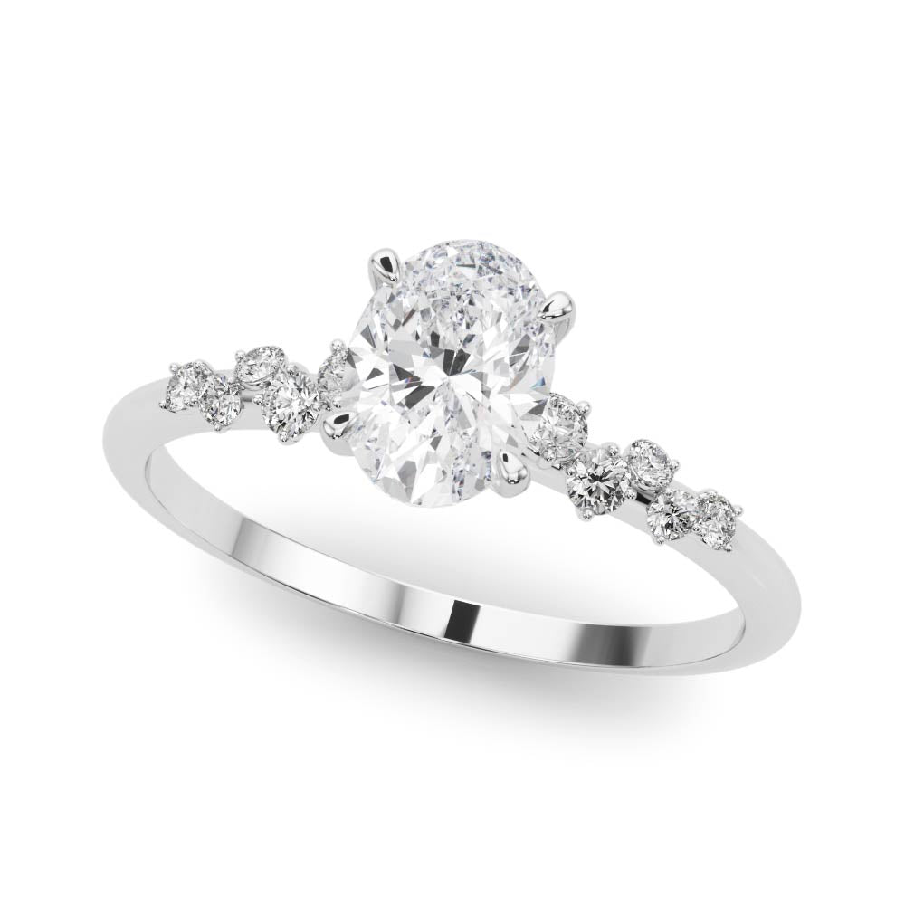 Verve Side Stone Engagement Ring