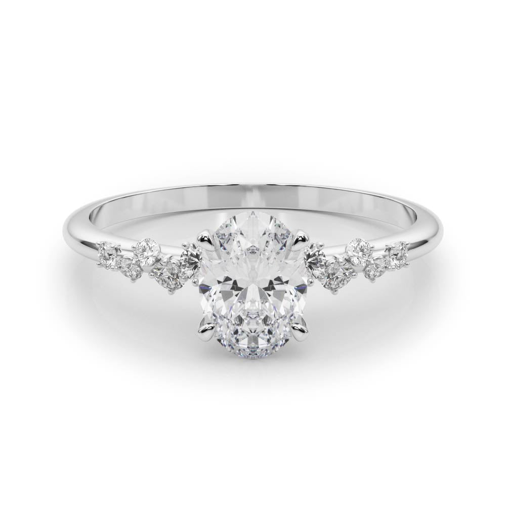 Verve Side Stone Engagement Ring