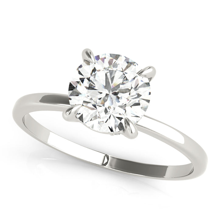 Edelweiss Hidden Halo solitaire Engagement Ring