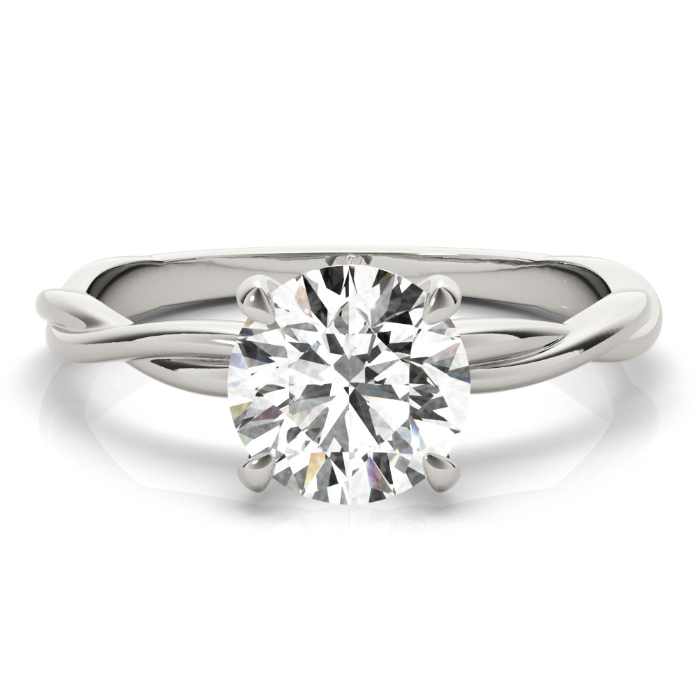Jasmine Twisted Solitare Engagement Ring