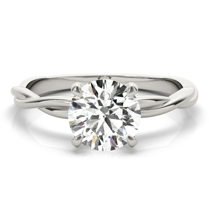 Jasmine Twisted Solitare Engagement Ring