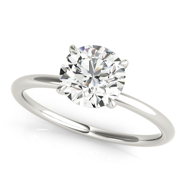 Fuchsia Hidden Halo Engagement Ring