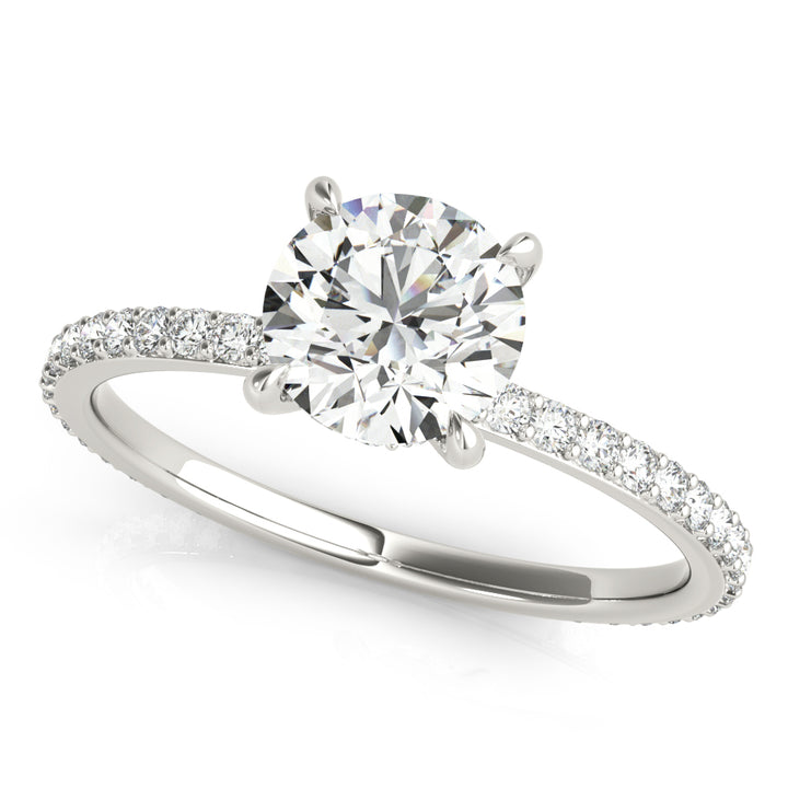 Goulburn Hidden Halo Engagement Ring in 18K Round Yellow Gold