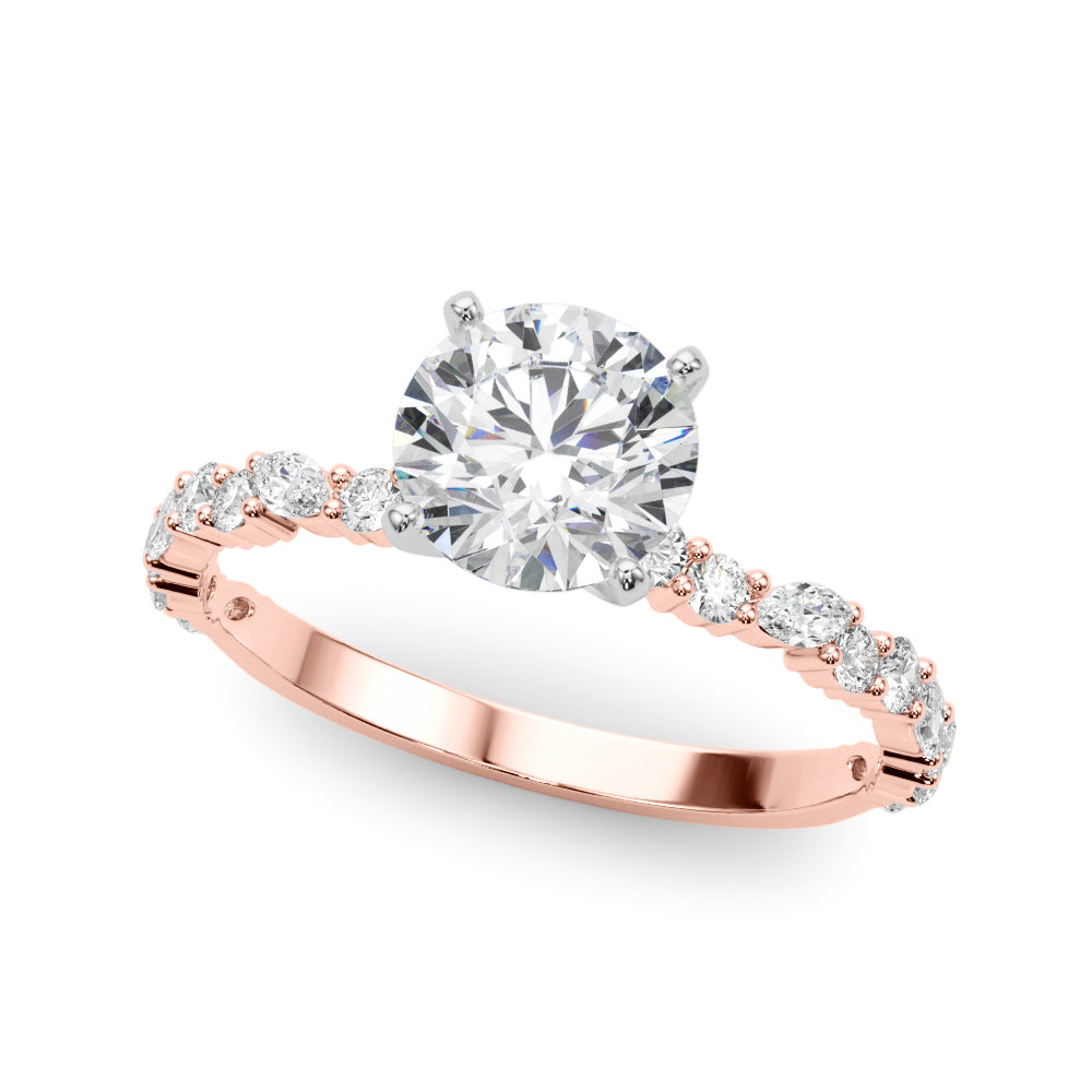 Elegance Multi Side Stone Engagement Ring