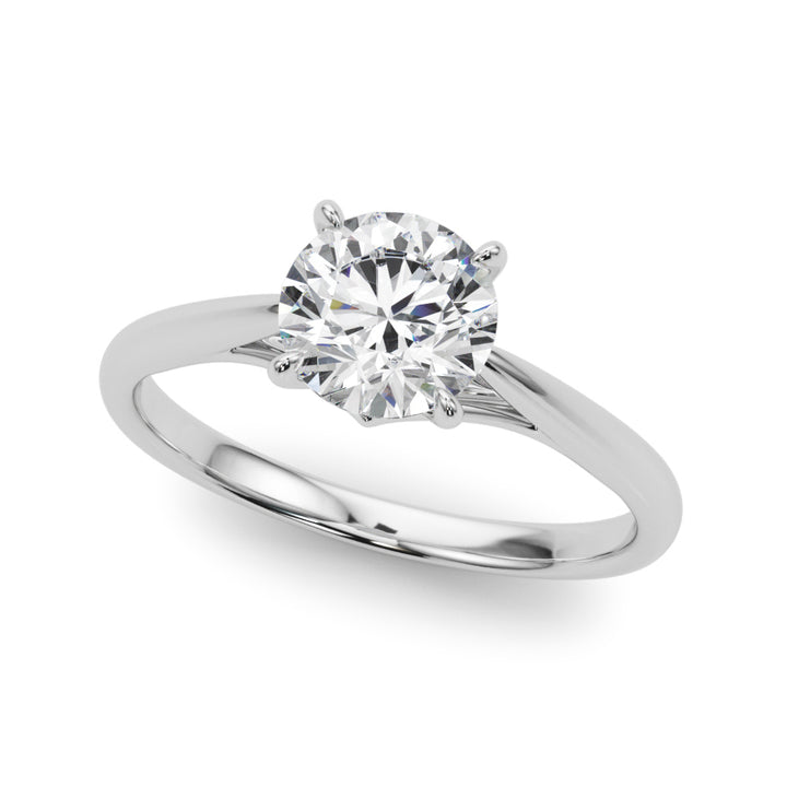 Snapdragon Tapered Shank Solitaire Engagement Ring
