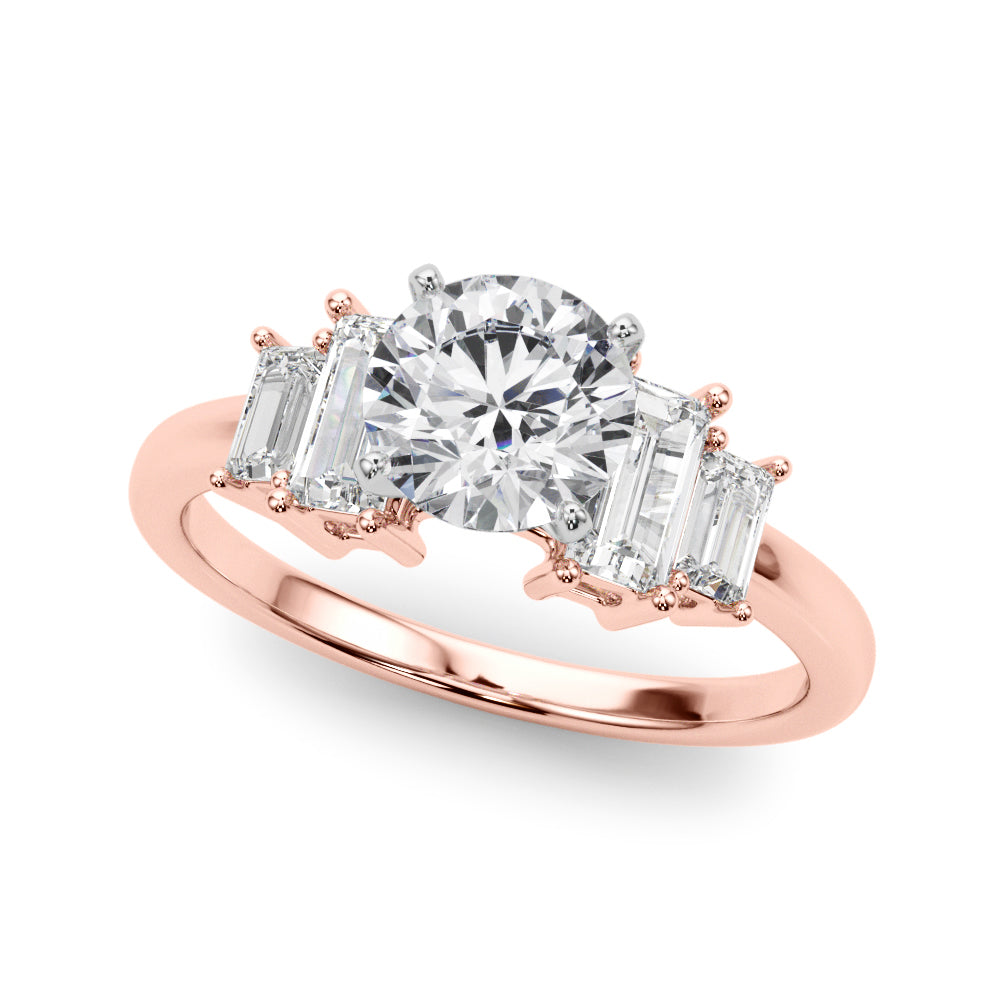 Diamora Side Stone Engagement Ring