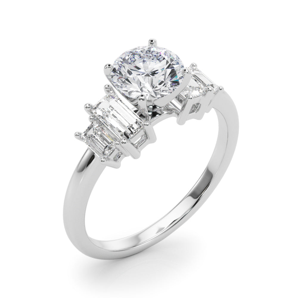 Diamora Side Stone Engagement Ring