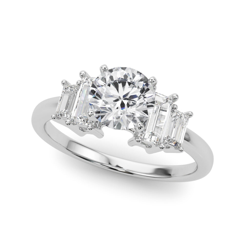 Diamora Side Stone Engagement Ring