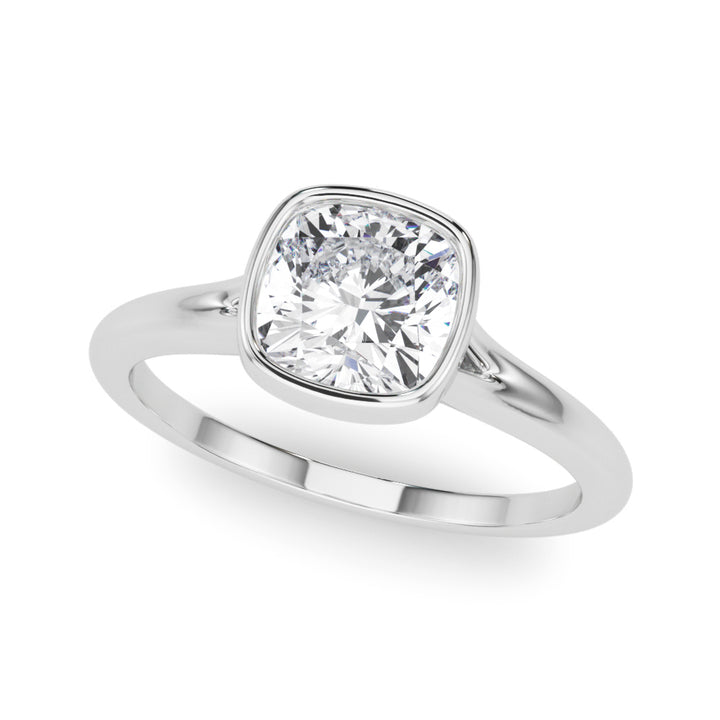 Solitaire Cushion Bezel Set
