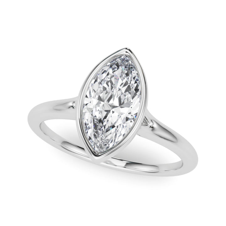 Solitaire Marquise Bezel Set
