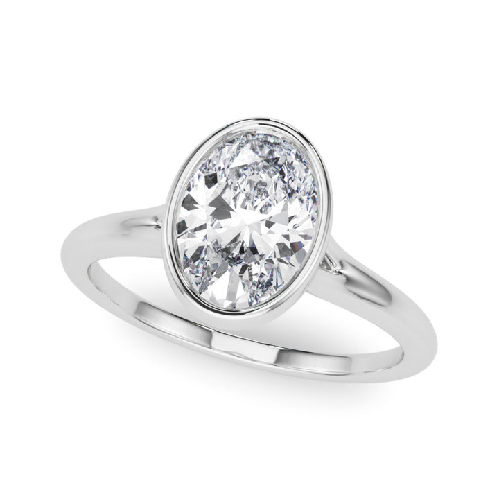 Solitaire Oval Bezel Set