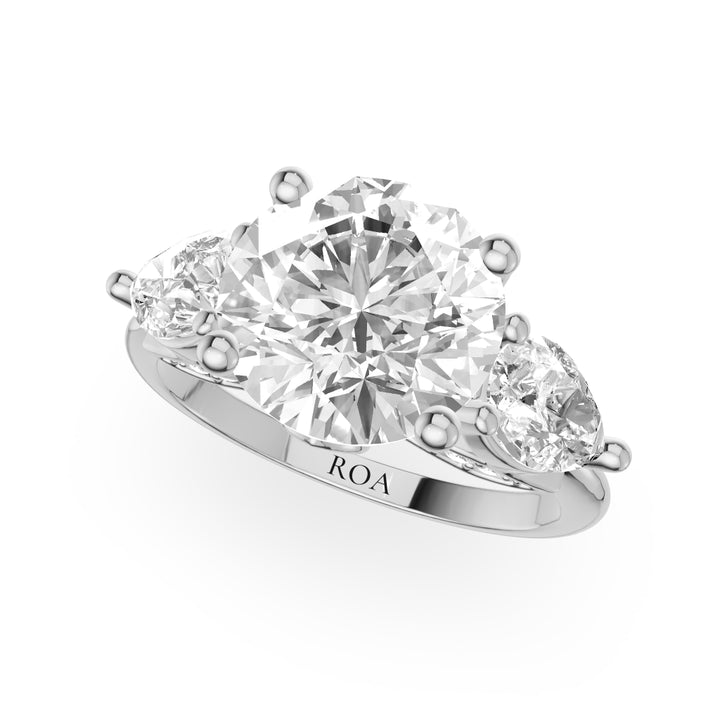 Ingham Trillion Hidden Halo Engagement Ring