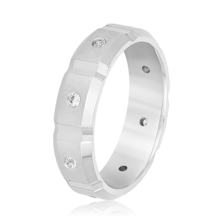 Mason 6mm Mens Band in Platinum