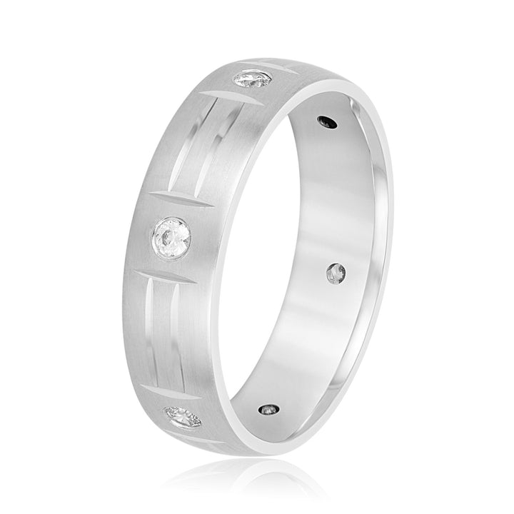 Alexander 6mm Mens Band in Platinum