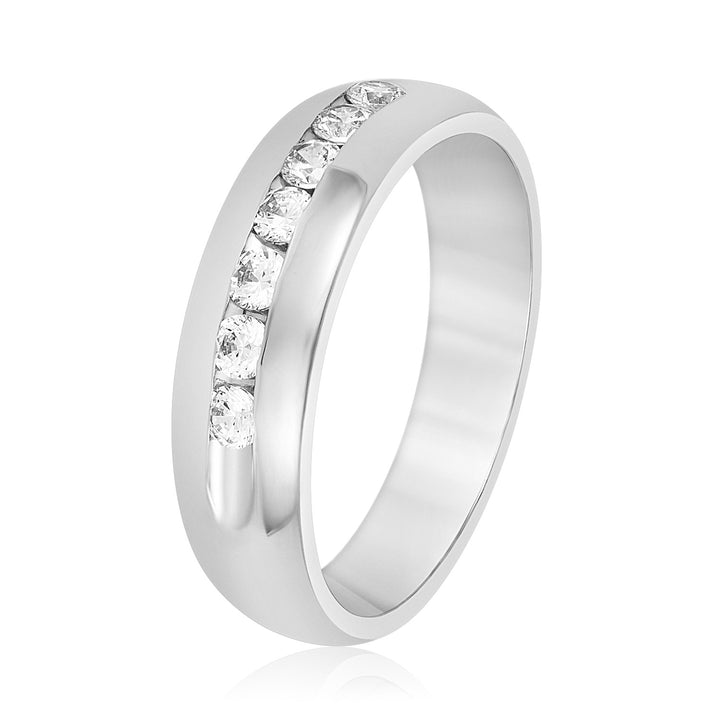 Cooper 6mm Mens Band in Platinum