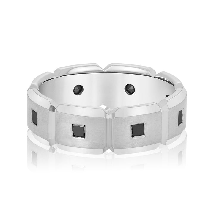 Samuel 7mm Mens Band in White Gold