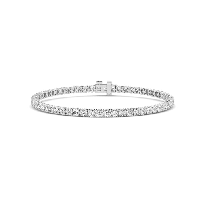 14K White Gold Lab Grown Diamond BRACELET 3.00 Ctw - Ready to Ship