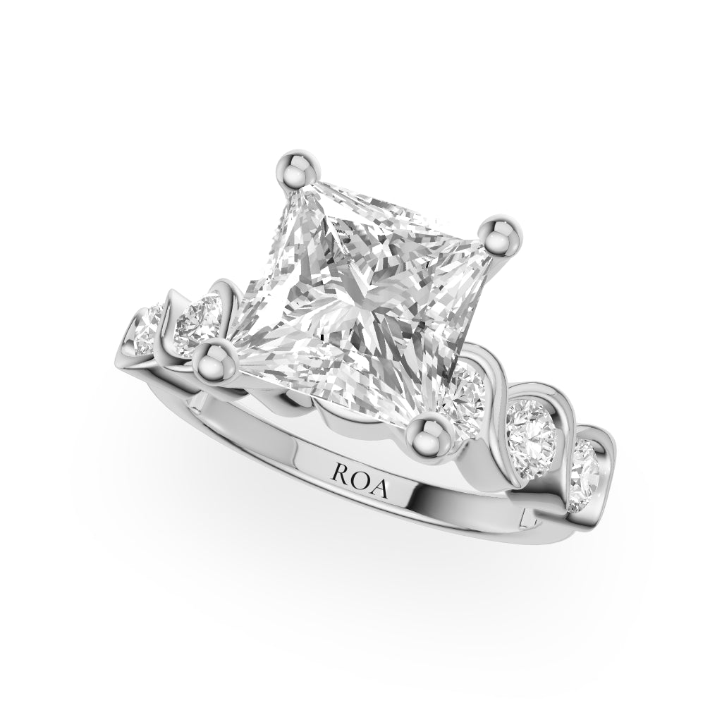 Primrose Pave Engagement Ring