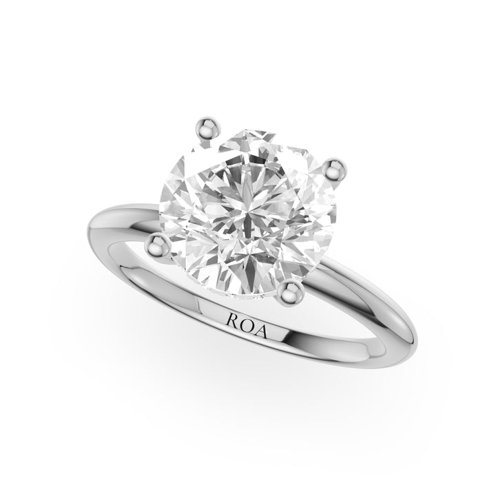 Pristina Hidden Halo Emerald Engagement Ring