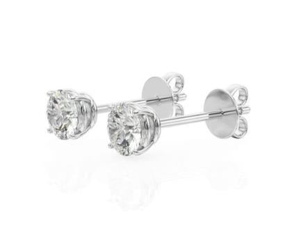 Lab Diamond Stud Earrings (1/2 ct. tw.) in 14k White Gold