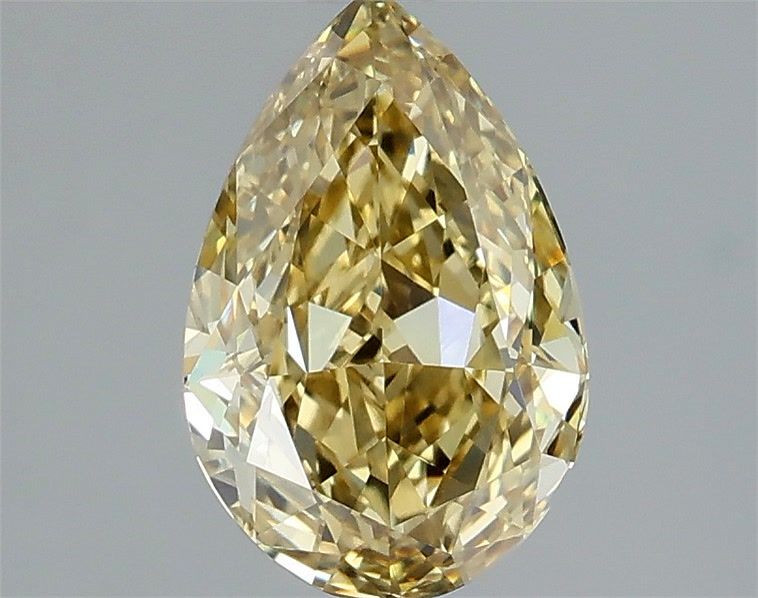 1.59 ct  Colour VVS2 Clarity Pear Shape Coloured Lab Grown Diamond