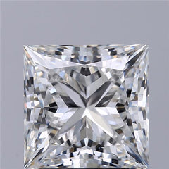 2.77 ct E Colour VVS2 Clarity Princess Shape Lab Grown Diamond