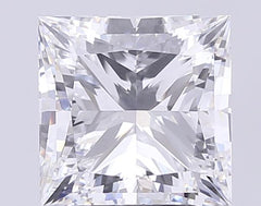 3.95 ct D Colour VVS2 Clarity Princess Shape Lab Grown Diamond