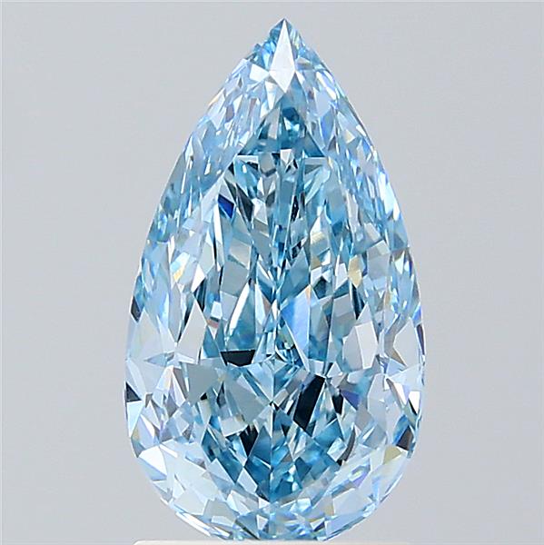 2.03 ct  Colour VVS2 Clarity Pear Shape Coloured Lab Grown Diamond