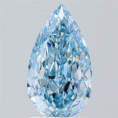 2.03 ct  Colour VVS2 Clarity Pear Shape Coloured Lab Grown Diamond
