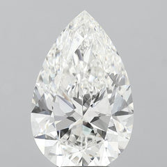 5.04 ct F Colour VVS2 Clarity Pear Shape Lab Grown Diamond