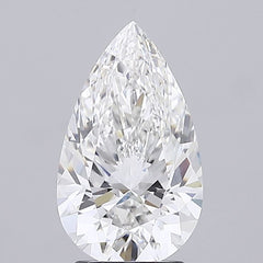 3.02 ct F Colour VVS2 Clarity Pear Shape Lab Grown Diamond