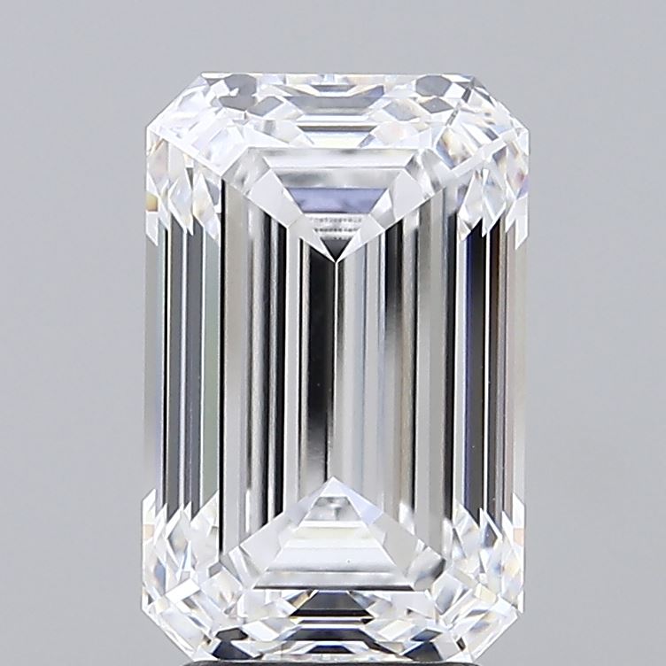 3.76 ct D Colour VVS2 Clarity Emerald Shape Lab Grown Diamond
