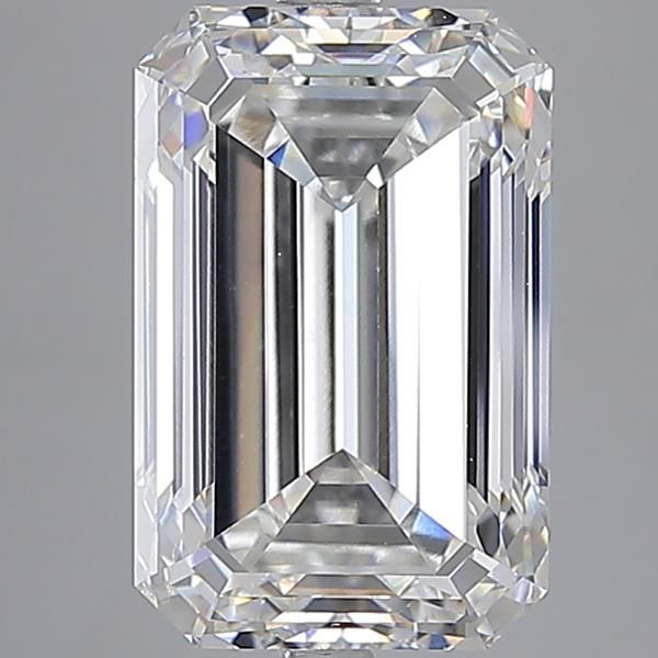 9.09 ct F Colour VVS2 Clarity Emerald Shape Lab Grown Diamond