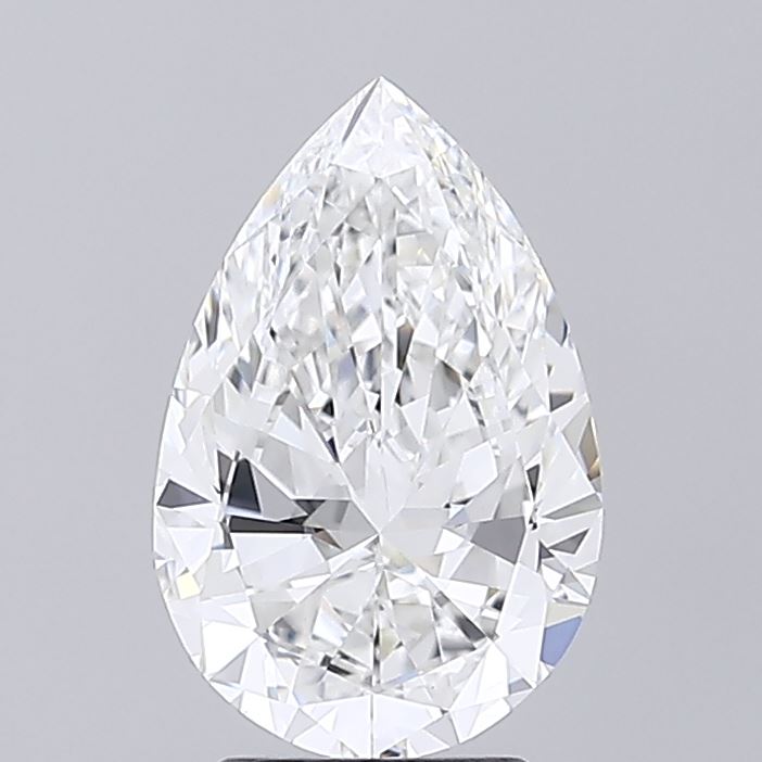 3.0 ct E Colour VVS2 Clarity Pear Shape Lab Grown Diamond
