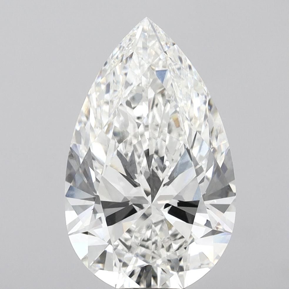 9.99 ct F Colour VS1 Clarity Pear Shape Lab Grown Diamond