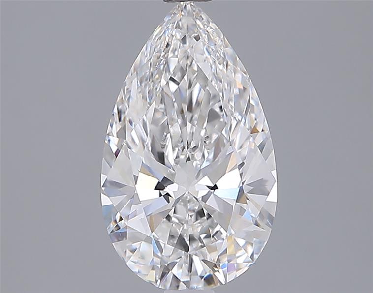 2.06 ct D Colour VVS1 Clarity Pear Shape Lab Grown Diamond