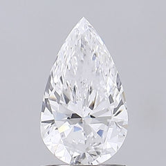 1.0 ct D Colour SI1 Clarity Pear Shape Lab Grown Diamond
