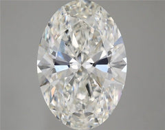 5.92 ct F Colour VVS2 Clarity Oval Shape Lab Grown Diamond