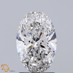 1.51 ct F Colour VS1 Clarity Oval Shape Lab Grown Diamond
