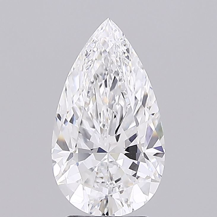 3.57 ct D Colour VVS2 Clarity Pear Shape Lab Grown Diamond