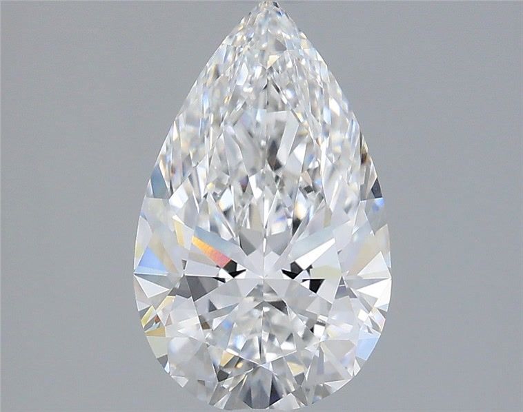 2.1 ct D Colour VVS1 Clarity Pear Shape Lab Grown Diamond