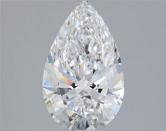 2.1 ct D Colour VVS1 Clarity Pear Shape Lab Grown Diamond