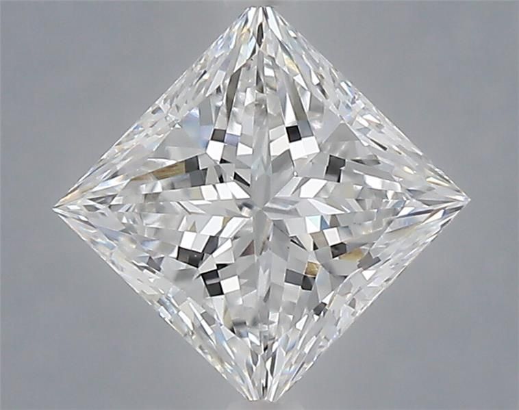 1.6 ct E Colour VVS2 Clarity Princess Shape Lab Grown Diamond